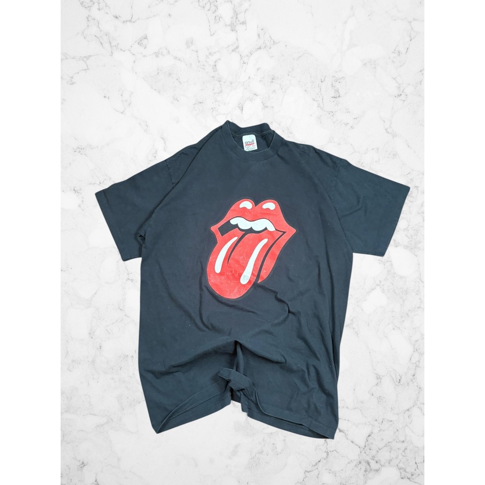 Vintage Rolling Stones Bridges to Babylon World Tour 1997 T-Shirt Anvil XL Black